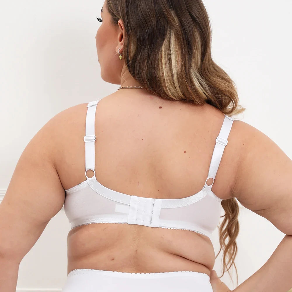 Womens Minimizer Bra Lace Plus Size Brassiere Support Underwire Big Thin Adjusted-straps 36-52 E F G H I Cup