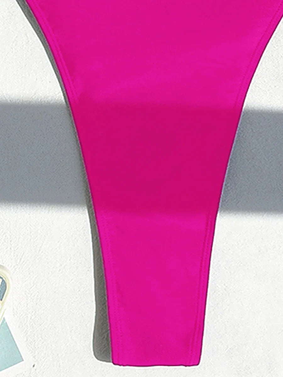 Sexy Backless Extreme G String Mini Micro Thong Women Swimwear One Piece Swimsuit Female Monokini High Leg Cut Bathing Suit Swim
