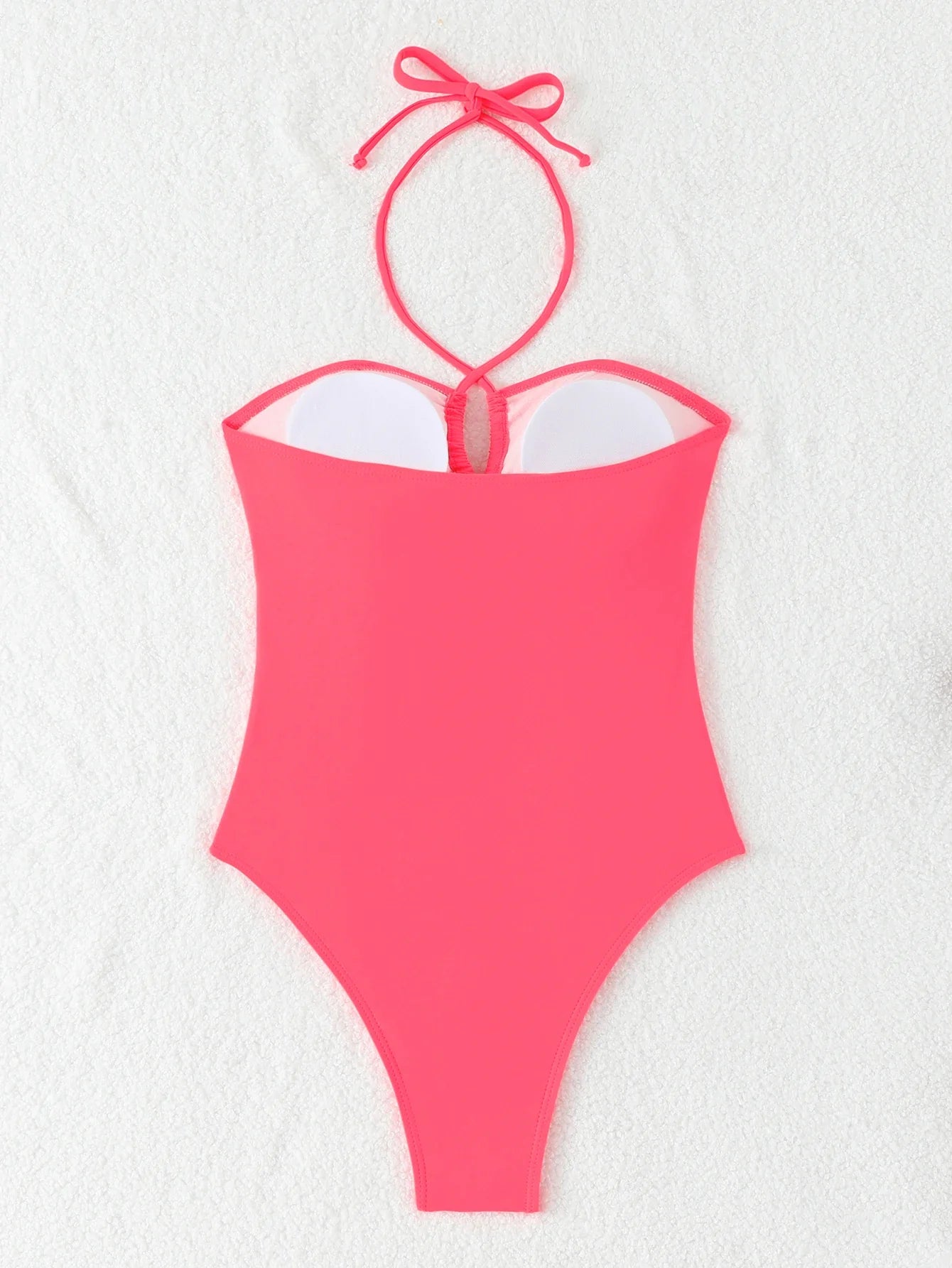 2026 Halter Swimsuit One Piece Solid Hollow Swimwear Women Sexy Bathers Bathing Swimming Swim Suit Female Beachwear