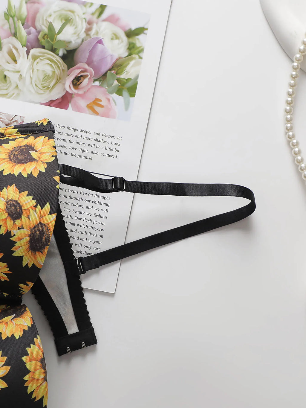 Women's Push Up Bra With Steel Rim Lingerie With Printed Pattern Sexy Lingerie Women's Daily Bra A3163