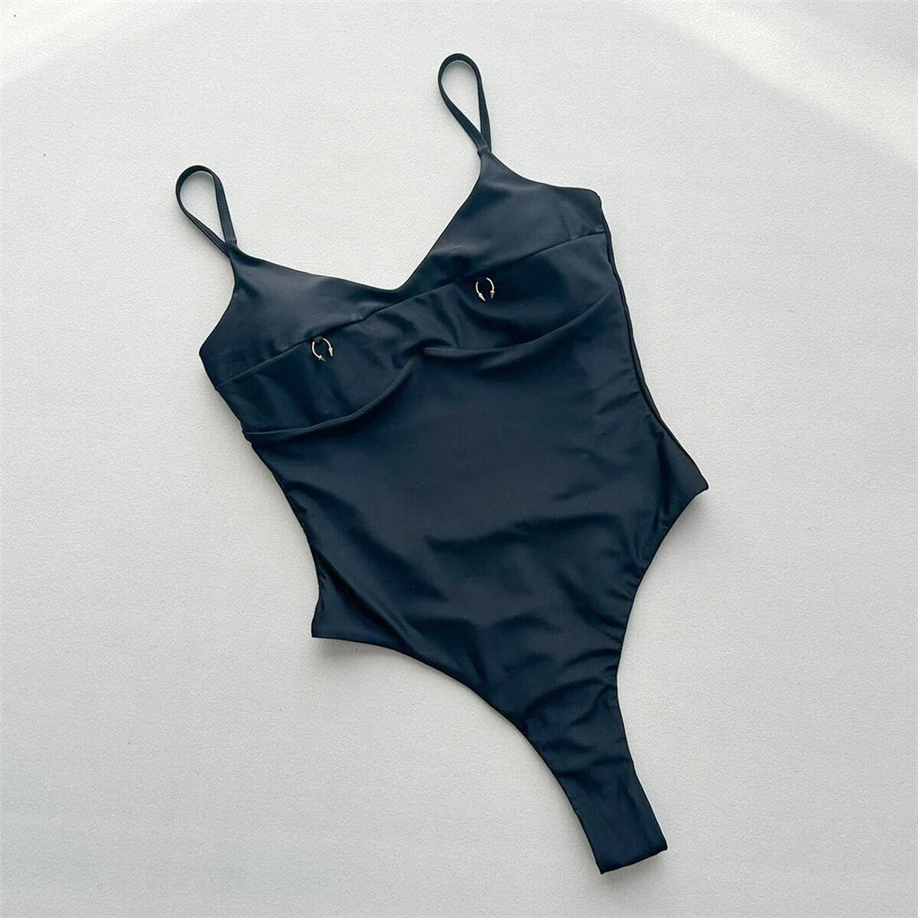 Sexy Extreme String Mini Micro Thong Women Swimwear One Piece Swimsuit Female Underwired Backless Bather Bathing Suit Swim V7516