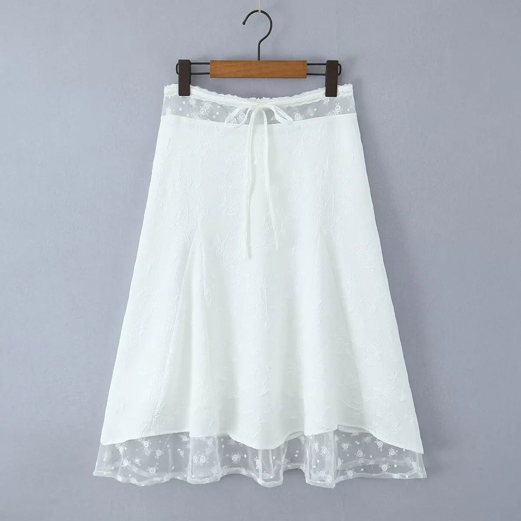 Foridol Summer White Dress Set Women 2pcs Matching Set Skirt Outfits Spaghetti Strap Top+skirt Set Vacation Beach Dress 2025