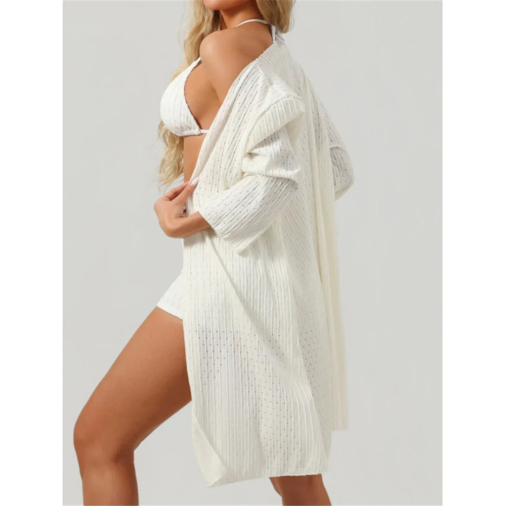 S - XL New With Cover Up Female Swimsuit High Waist Bikini Women Swimwear Bather Bathing Suit Swim Three-pieces Bikini set K8084