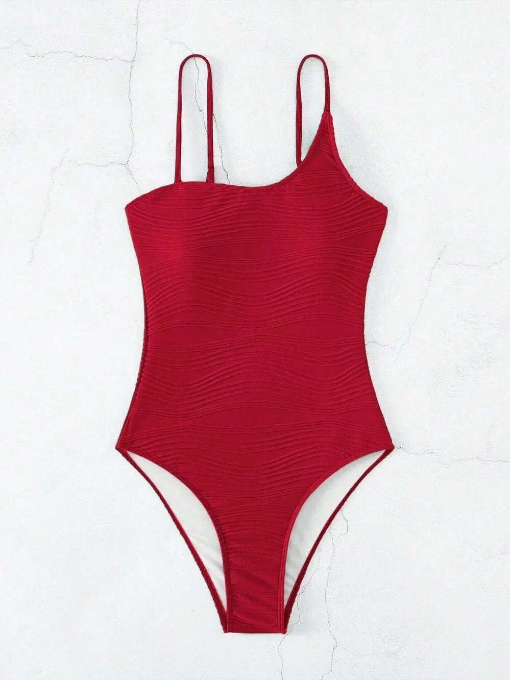 2026 Plain One Shoulder Swimsuit One Piece Solid Swimwear Women Sexy Bathers Bathing Swimming Swim Suit Female Beachwear