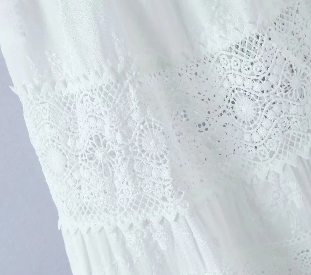 Lace Skirt Set Dress Summer Women Beach Holiday Sexy Cotton Matching Set Outfits Spring White 2 Pcs Vestidos Female Set 2025