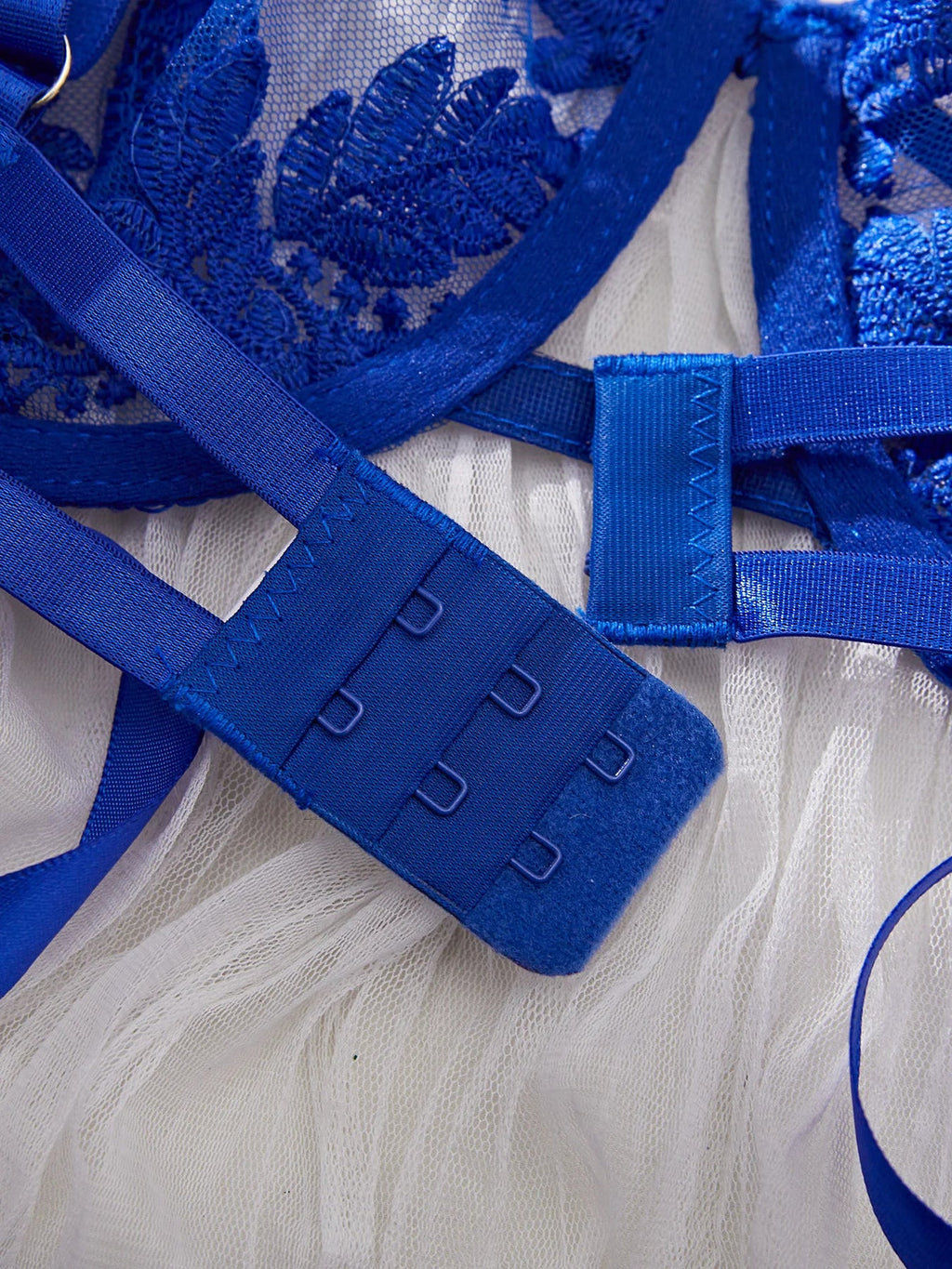 Lady Floral Embroidery Lingerie Set Women Sheer Bra and Brief Underwear Set Satin Sexy Intimates Underwear