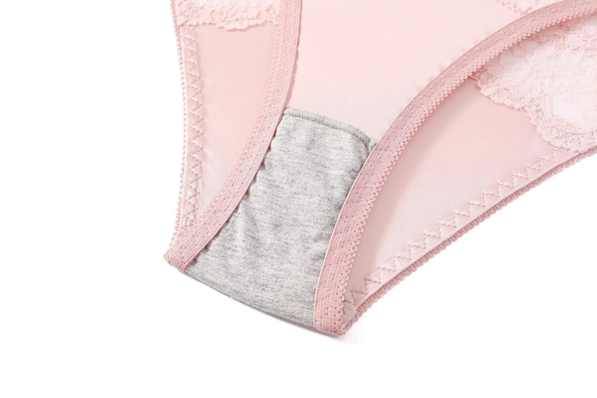 Women's Briefs Satin Lace Sexy Women's Underwear Low Waist Transparent Hollow Out Panties Breathable Soft Seamless Lingerie