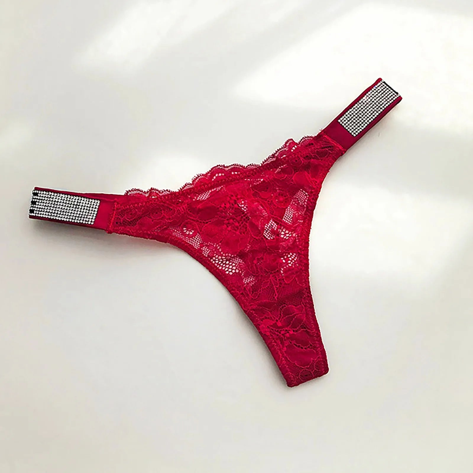 Rhinestone Lace Sexy Women Panties Floral Seamless Underwear G String Letter Transparent Thong For Female Low Rise Ladies Briefs