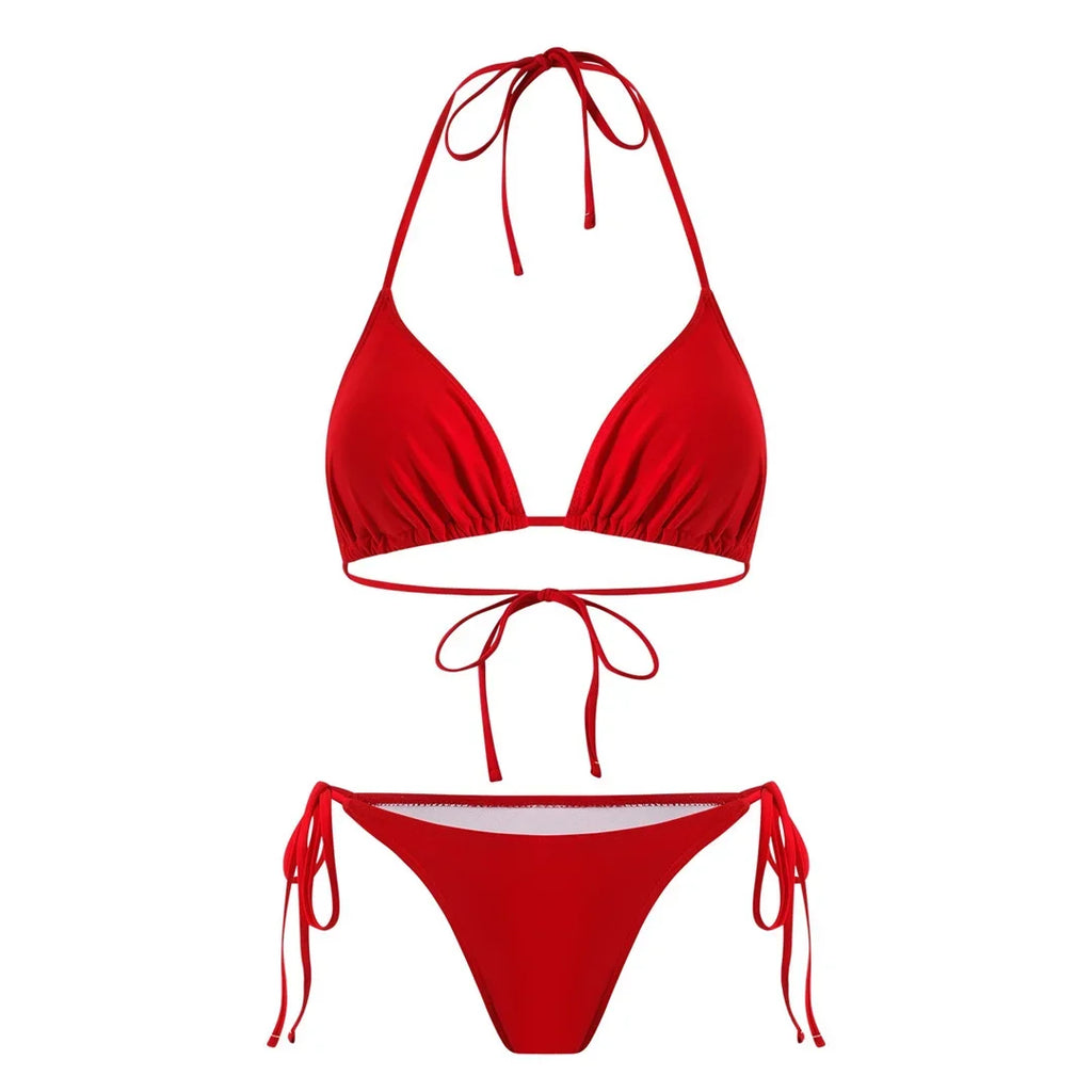 S - XL Striped Long Sleeve Cover Up Bikini Female Swimsuit Women Swimwear Bather Bathing Suit Swim Three-pieces Bikini set K8128