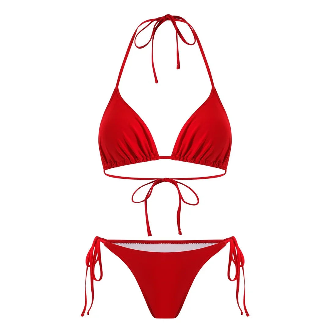 S - XL Striped Long Sleeve Cover Up Bikini Female Swimsuit Women Swimwear Bather Bathing Suit Swim Three-pieces Bikini set K8128
