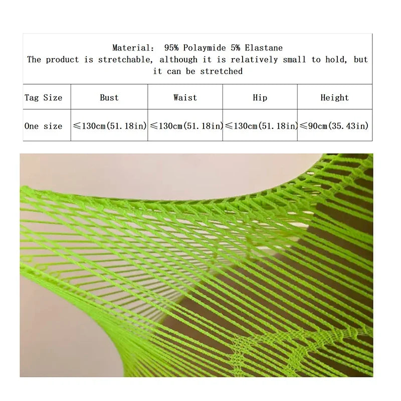 Neon Fluorescent Elastic Fishnet Beach Cover Up Dress Women Stretch See Through Sleeveless Bikini Swimsuit Coverup Mini Beachwea