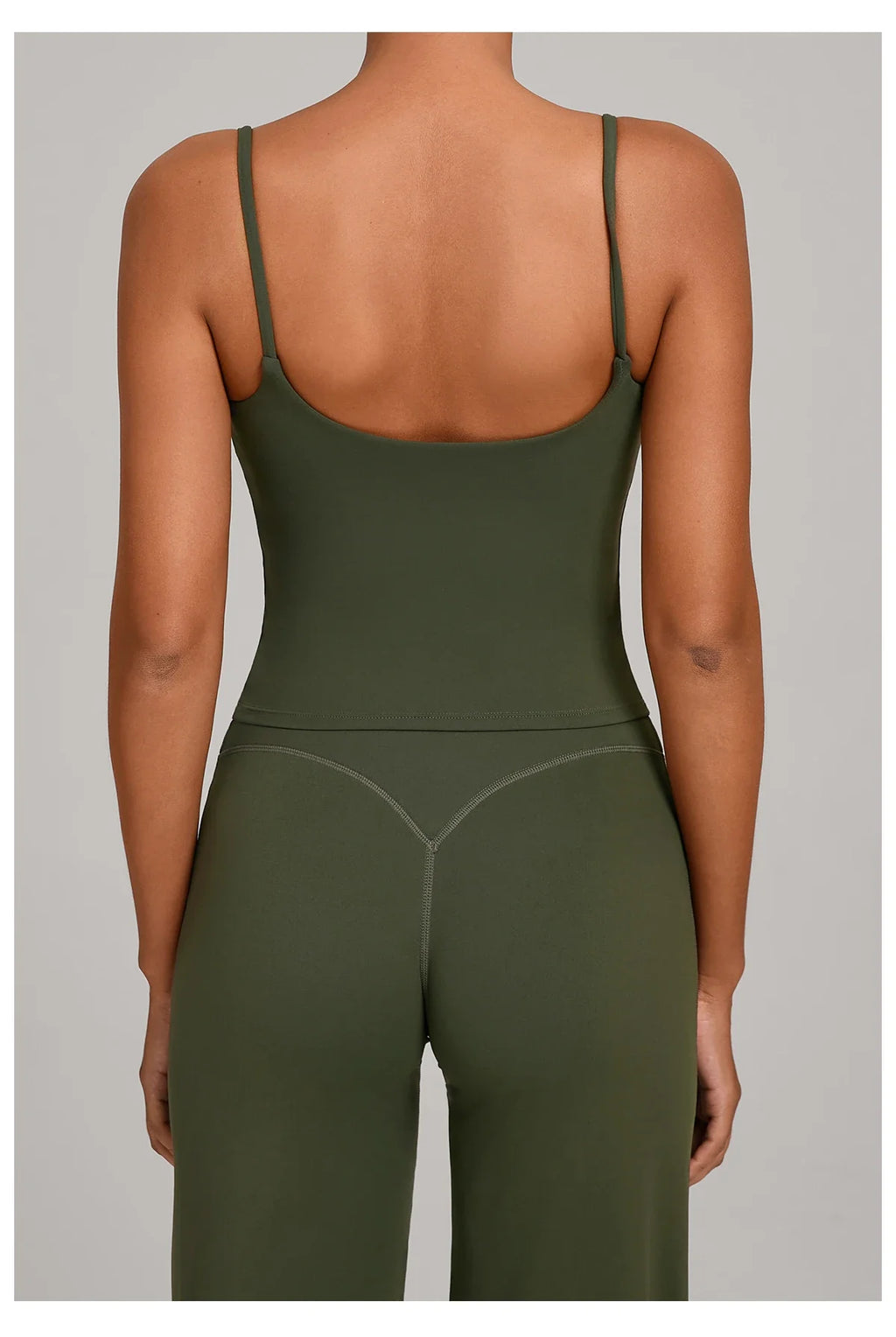 GYM Tank Top With Built In Bra women's Yoga clothing running Square Neck fitness vest beautiful back sports Workout