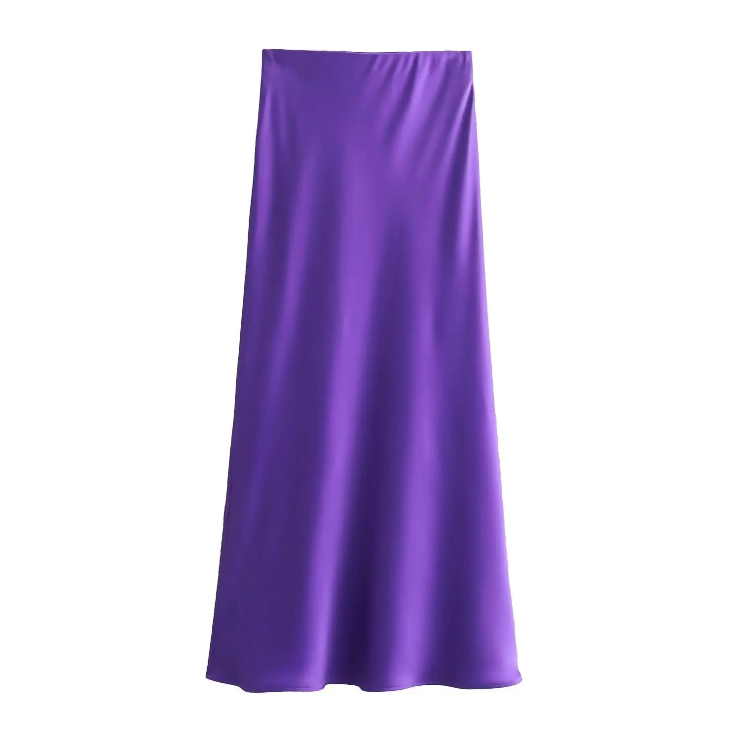Foridol Autumn Winter Burgundy Satin Skirt Women Party Silk Skirt High Waist Straight Long Faldas Mujer Christmas Skirt
