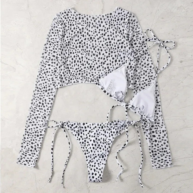 Toucheart Leopard For Women Swimsuit Items Halter Micro Bikini Top Separately Print Bathing Suit Brazilian Low Waist Beachwear