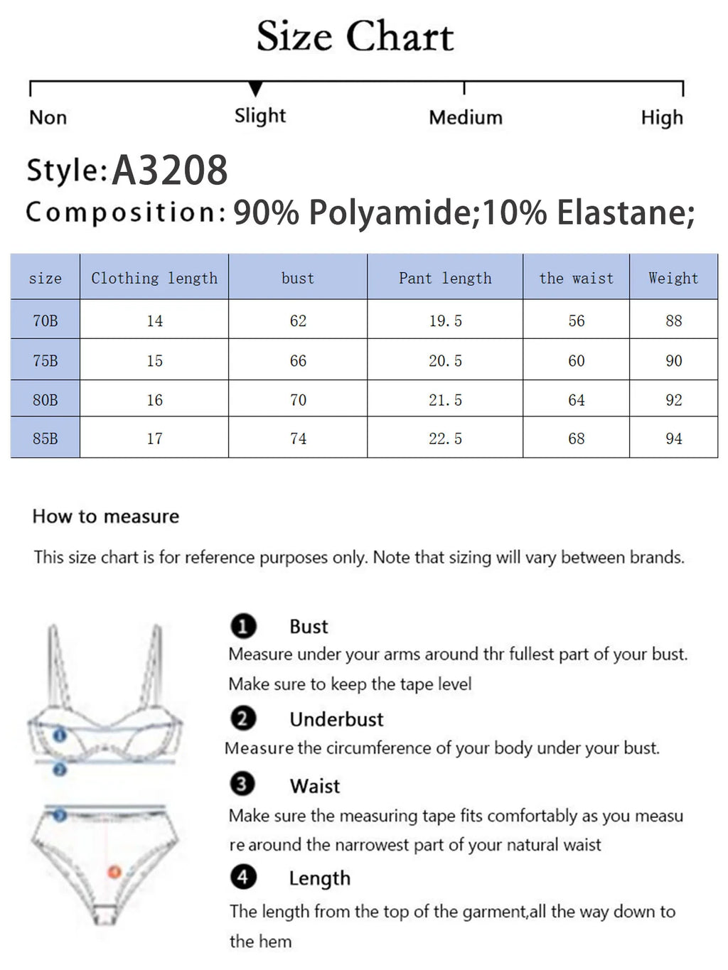 Women Solid Color Sexy Underwear Set Gathered Push Up Underwear Daily Comfortable And Close Fitting Seamless Underwear Set 3208