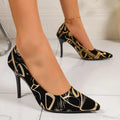New Summer Sexy Pointed Toe Graffiti Pumps Thin Women High Heels Gladiator Party Dress Luxury Ladies Shoes Wedding Shoes Bride