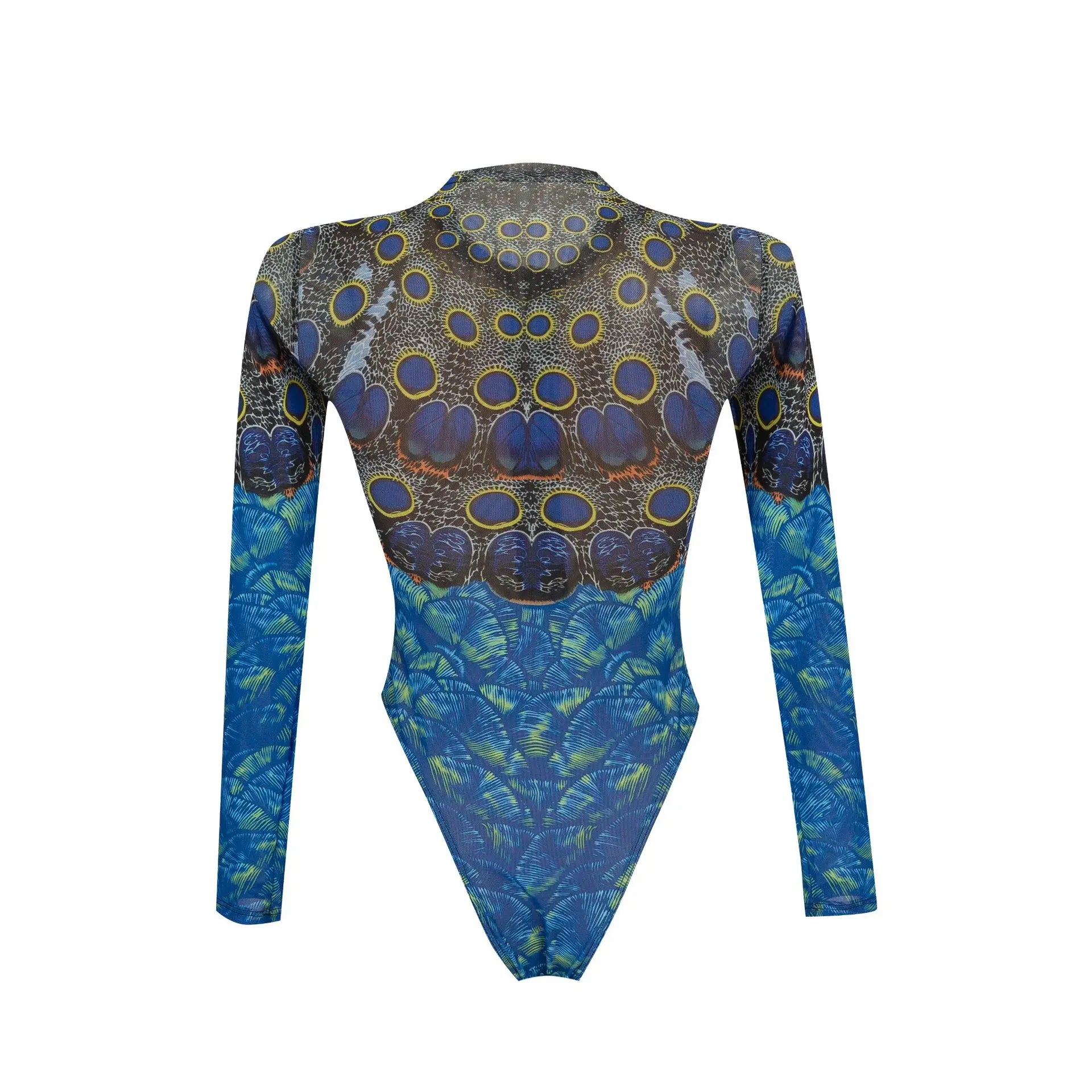 2026 Printed Long Sleeve with Long Pants Sexy One Piece Swimsuit Women Swimwear Female Flowers Padded Bather Bathing Suit Swim