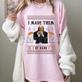 Scary Movie "I Made Them By Hand" Ugly Christmas T-Shirt - Funny Hanson Quote Tee, Cult Comedy Holiday Gift, Parody Xmas Sweater Apparel