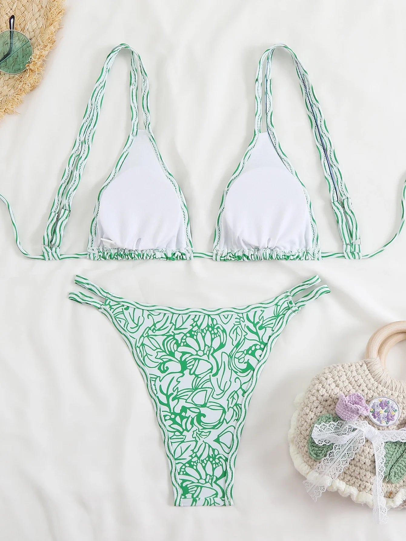 2026 Triangle Strappy Bikini Women Sexy Swimwear Female Brazilian Swimsuit Bathers Bathing Swimming Swim Suit Beachwear Summer