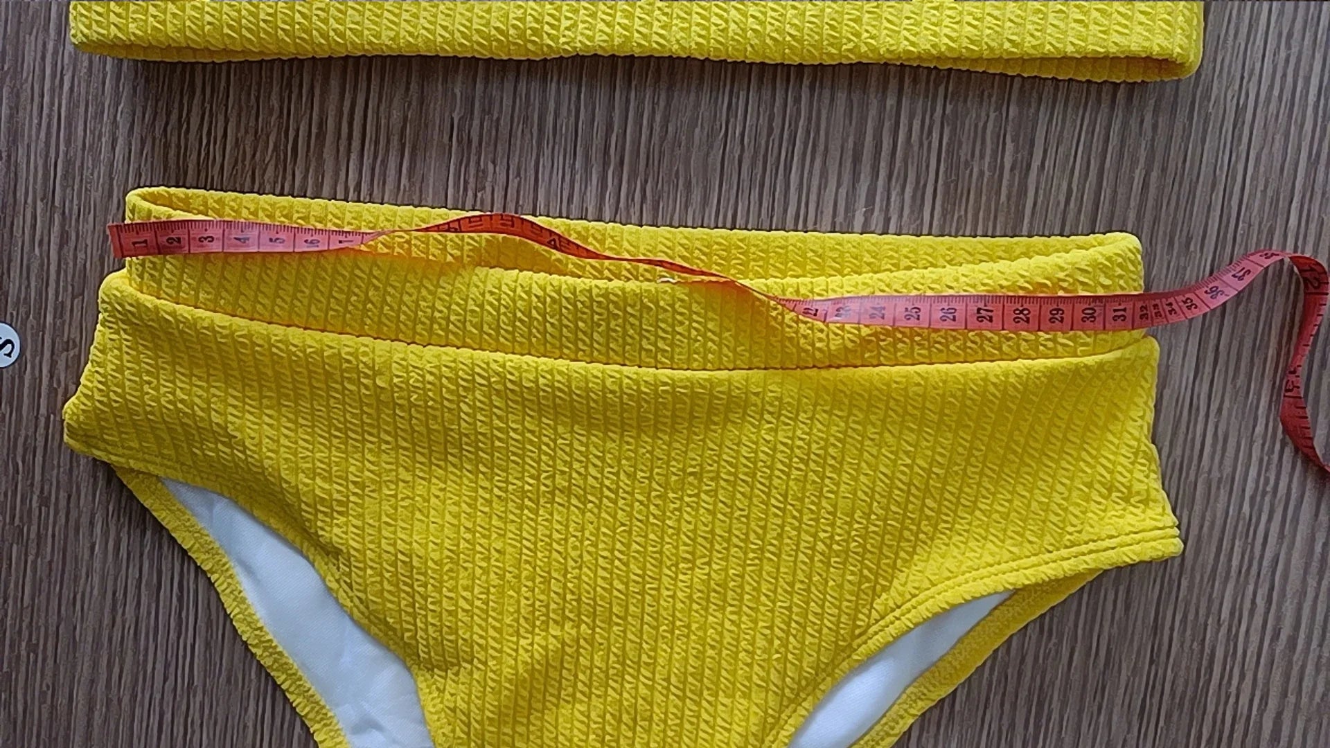 Sexy Solid Yellow Bikini 2026 Mujer High Cut Pleate Women's Swimsuit Separate Beach Bathing Suit High Waist Swimwear Biquini New