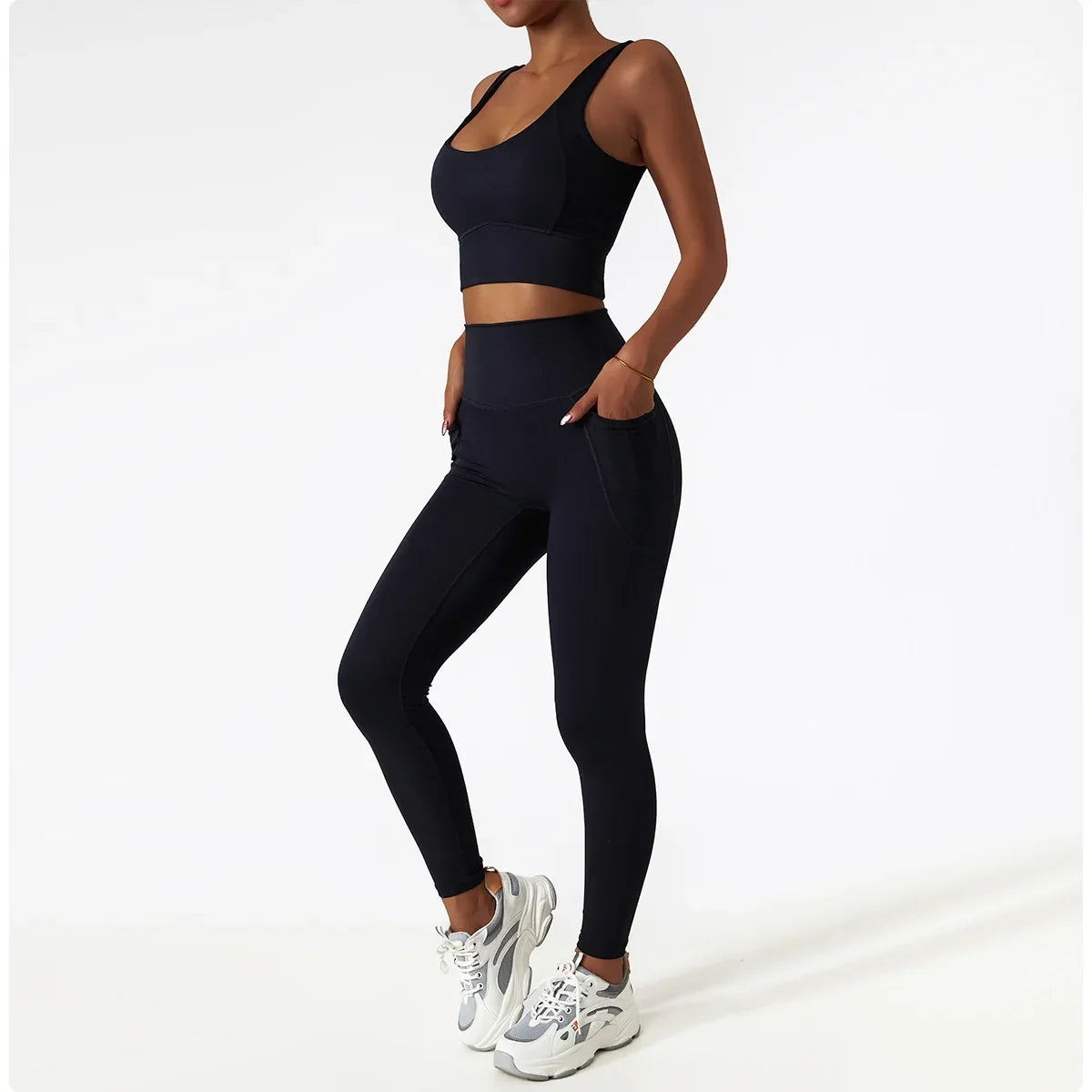 Comfort SkinFriendly Sports Bra With Chest Pad Tank Top Women Gym Fitness Running Yoga Bra Stretch Pull Up Vest Underwear Women
