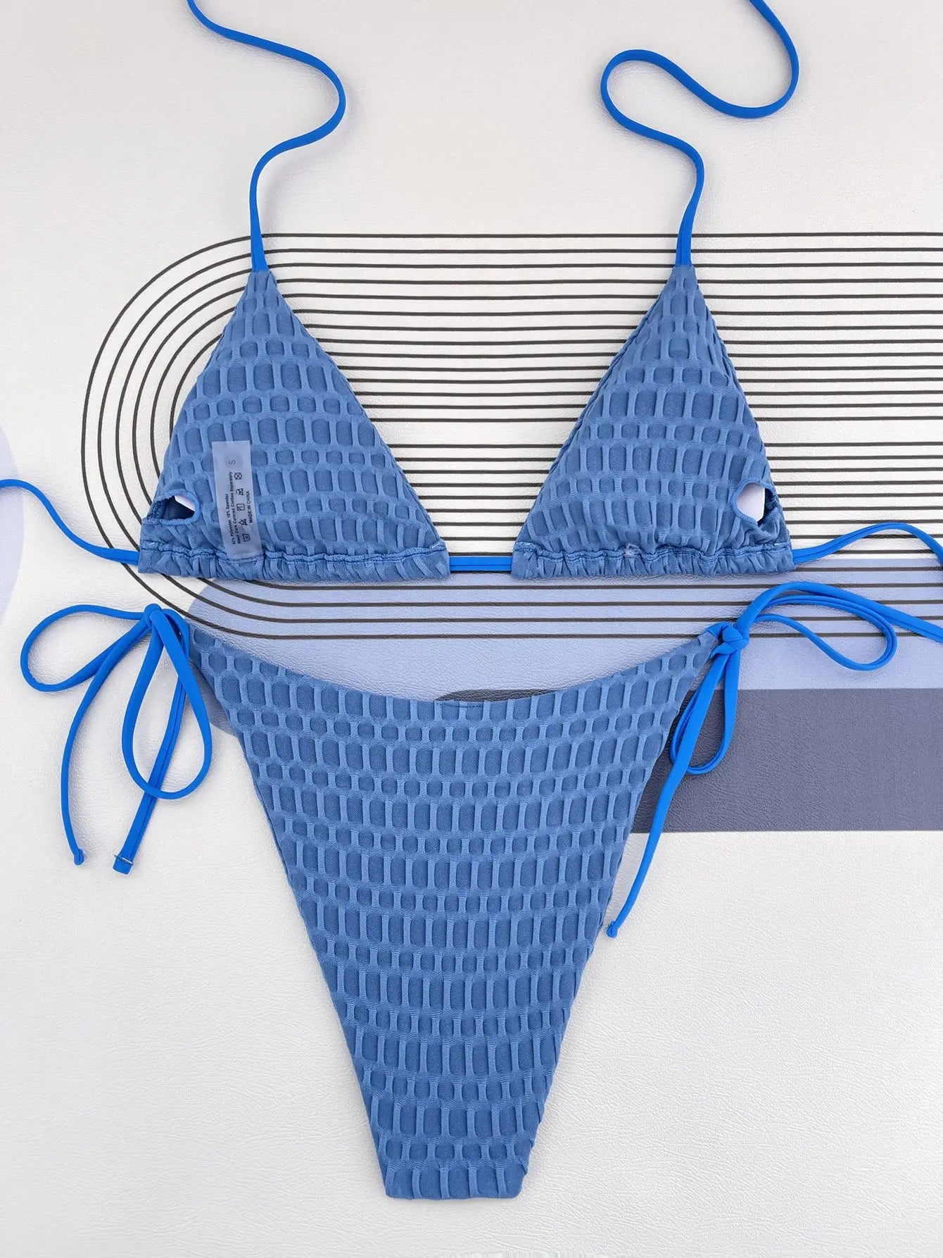 Sexy Extrem Bikini 2026 Women Hot Pink Cut Out Ribbed Push Up Thong Swimsuit Brazilian Bathing Suit Tie Side G String Swimwear