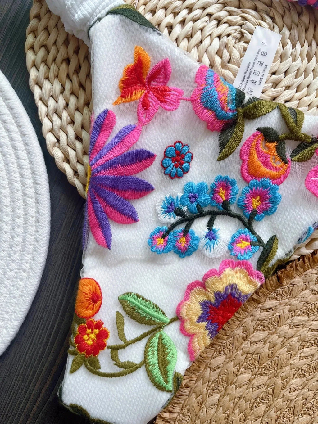 RUOTONSEPT 2024 New Sexy Handmade Embroidery Bikini Set Women's Swimsuit Triangle Swimwear Bathing Suit Brazilian Biquinis