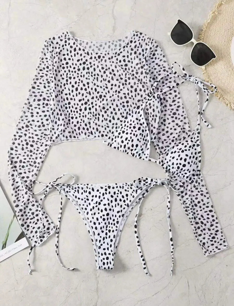 Leopard Halter Triangle Bikini 2026 Women & Tops Swimwear Female String Swimsuit Beachwear Bathing Swimming Swim Suit Beachwear
