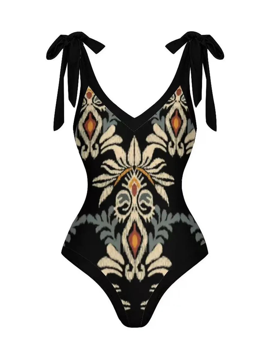 2026 String One Piece Swimsuit & Vent Skirt Padded Sexy Swimwear Women Bathing Suit Female Swimming Summer Beachwear Bodysuit