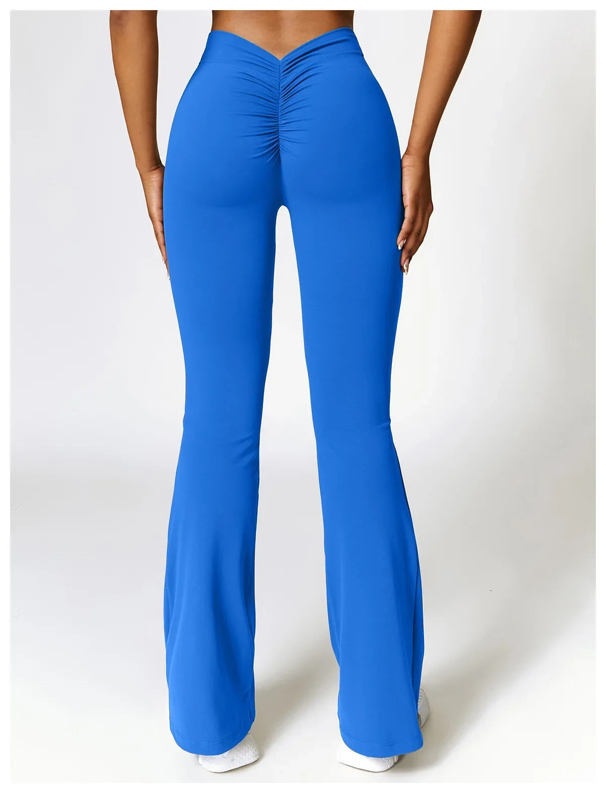 Sexy Sports Leggings Women V Back Scrunch Flares Leggings High Waist Yoga Flares Pants Push Up Gym Leggings Women Yoga Clothes