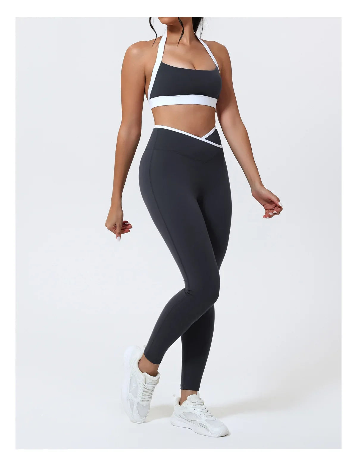 Women Halter Sports Bra Push Up Strappy Sexy Open Back Gym Crop Top Padded Women's Underwear Fitness Workout Yoga Tank Tops