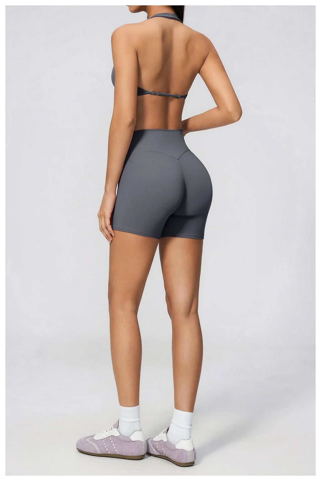Summer Yoga Sets Women Front Cross Sports Bra Exercise Suits Outwear Lifting Buttocks Abdominal Compression Shorts Fitness Set