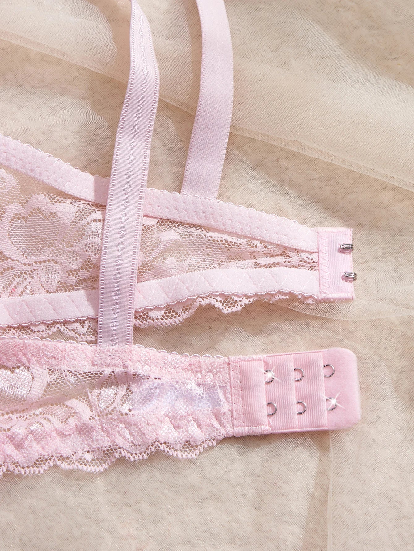 3Pcs Sexy Lace Women's Bra Crisscross Straps Underwire Push-Up Bralette Thin Soft Fashion Lingerie
