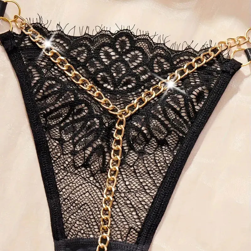 Transparent Hot Temptation Thongs G-strings Woman Panty Pearl Open Hip Briefs Porn Hollow Solid Lace Pantys FemaleEroticCostumes