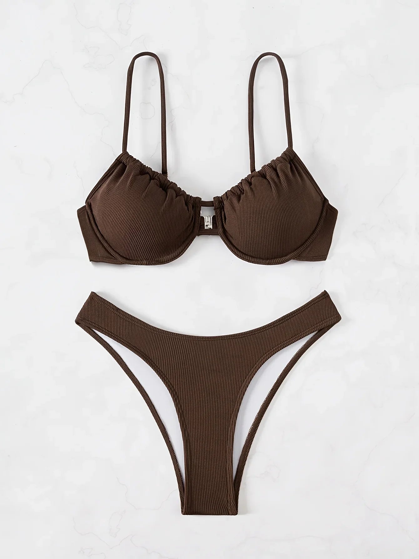ZTVitality Sexy Solid Underwire Bikinis 2025 New Arrival Two- Piece Push Up Swimsuit Women's Swimwear Summer Beachwear Biquini