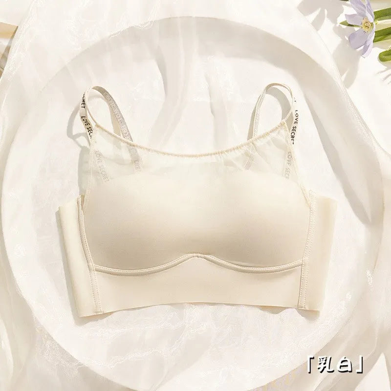 French Style Seamless Bra Wireless Comfort Support Drooping Breasts Shaping Underwear No Underwire Everyday Bra S-XL 32-38 AB