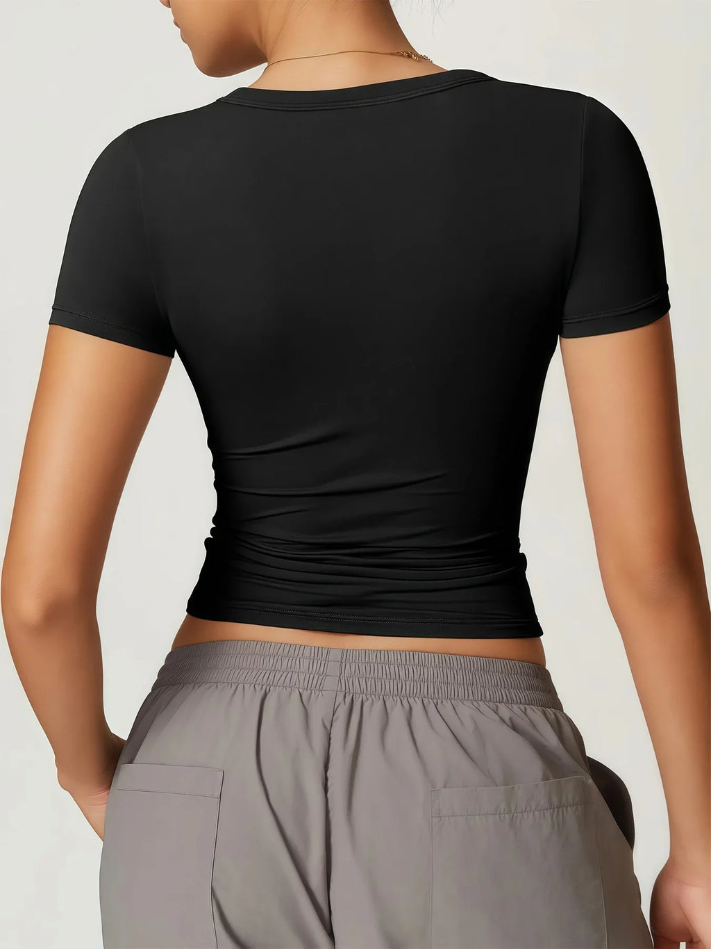 Gym running short sleeved t-shirt fitness bra yoga sportswear women's vest sports top