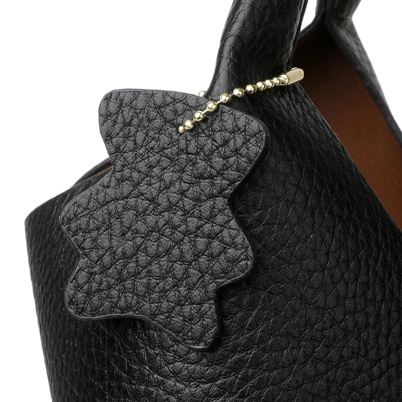 New Trendy Casual Soft PU Women's Handbags Solid Color Large Capacity Female Shoulder Bags Retro Tote Bags For Commute Shopping