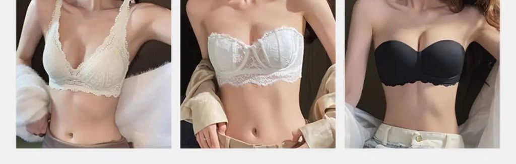 MOYISU Desire Triangle Cup Women Summer Thin Small Chest Gathered To Show A Large Pair of Breast Anti-sag No Underwire Bra Women