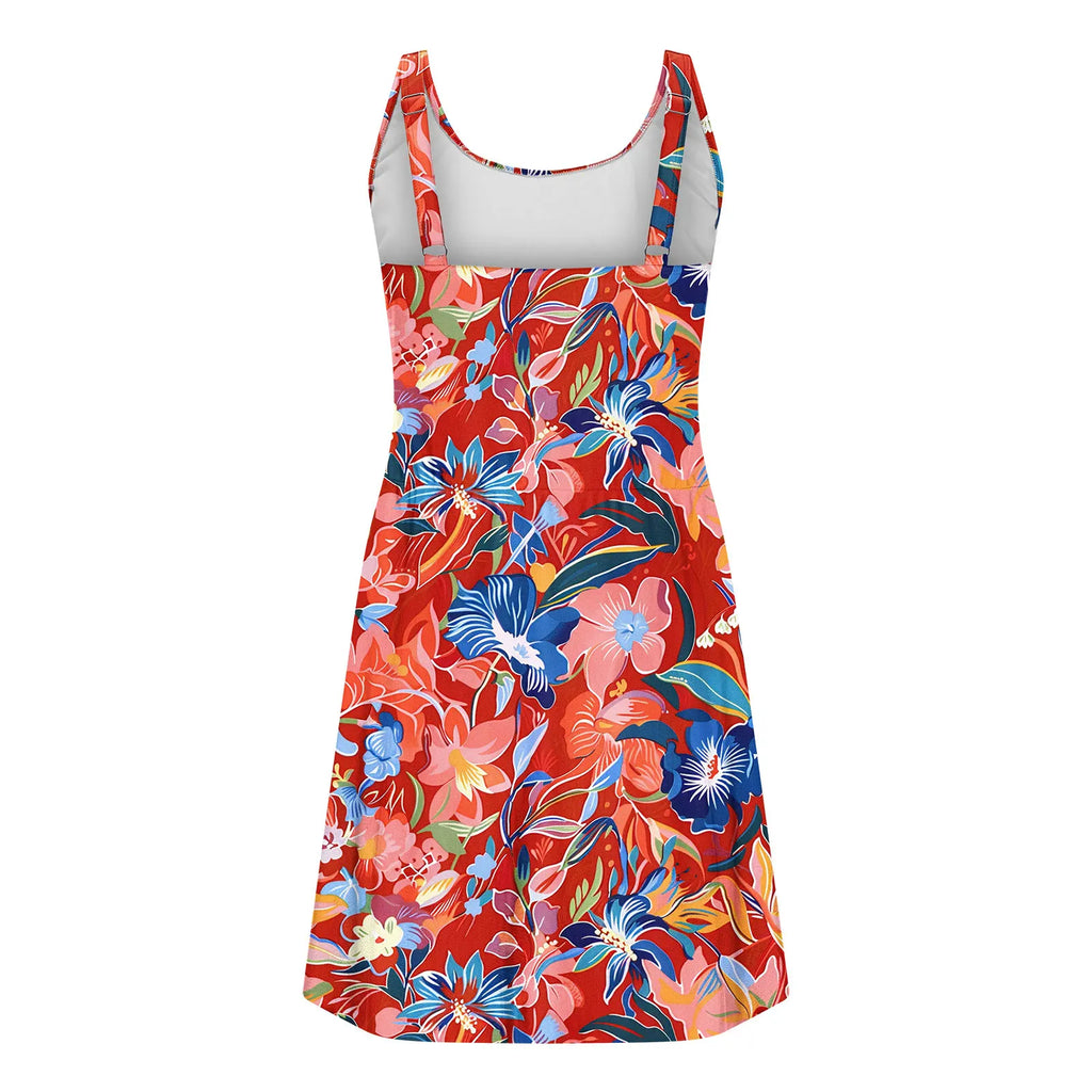 2026 Printed Floral Swimsuit Women Two Piece Beach Dress Swimwear Female Sexy Bathers Bathing Swimming Swim Suit Beachwear XXL