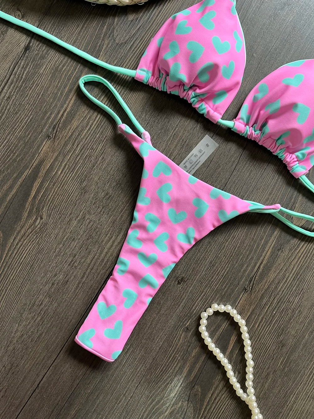 RUOTONGSEPT Cute Print Thong Women Swimsuit Push Up Sexy 2026 Bikini Set 2-piece Swimwear Female Beachwear Bathing Suits Biquini