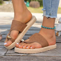 Clip Toe Slippers Square Toe Sandals Flip Flops Casual Shoes Summer New 2026 Fashion Beach