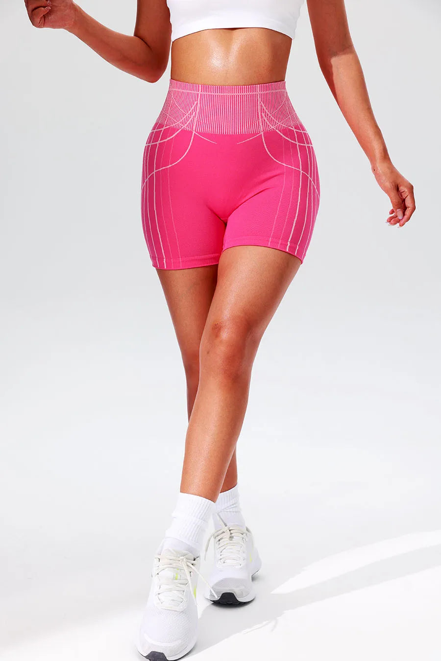 Women High Waist Yoga Shorts Sportswear Woman Gym Shorts Leggings Fitness Running Activewear Tummy Control Workout Clothes