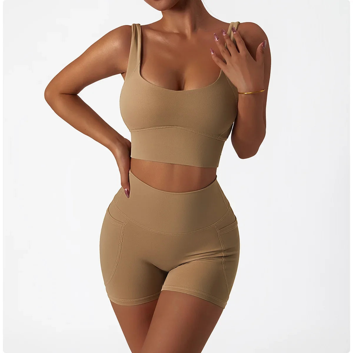 Comfort SkinFriendly Sports Bra With Chest Pad Tank Top Women Gym Fitness Running Yoga Bra Stretch Pull Up Vest Underwear Women
