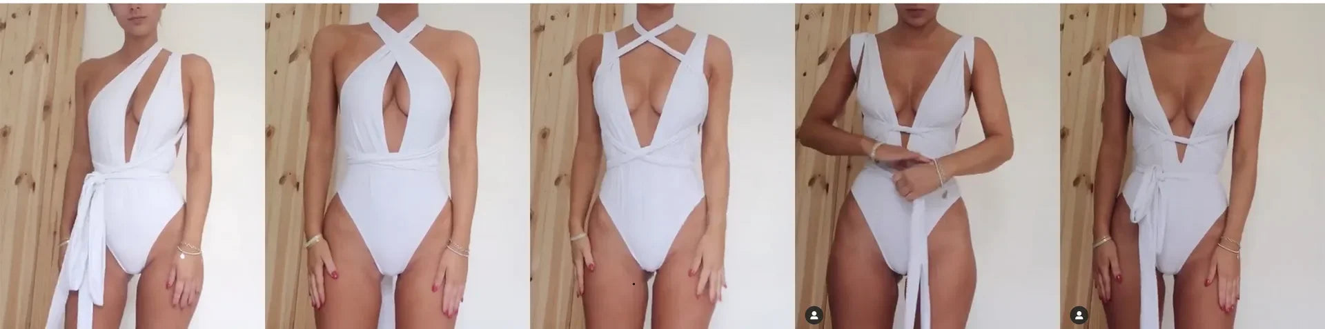 4 Colors One-Piece Swimsuit Swimwear Women Solid Sexy Deep V-neck Bathing Suit Beachwear High Elastic Straps Maio Feminino Praia