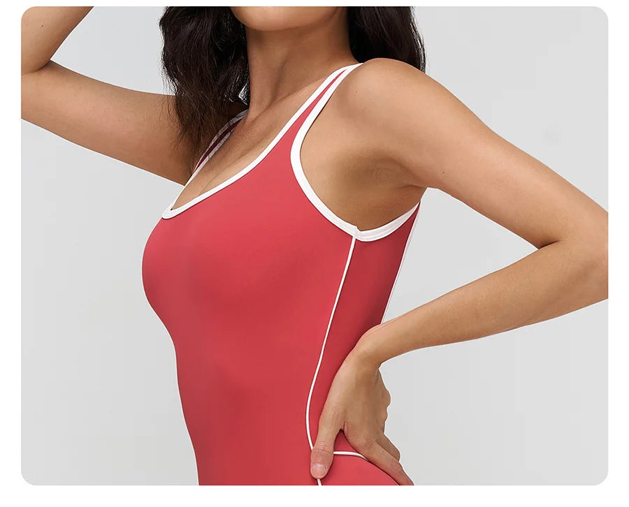 Women Jumpsuit Gym Set Yoga Suit Back Cross Sportswear Sports Jumpsuit Fitness Dance Performance Rompers Workout Bodysuits