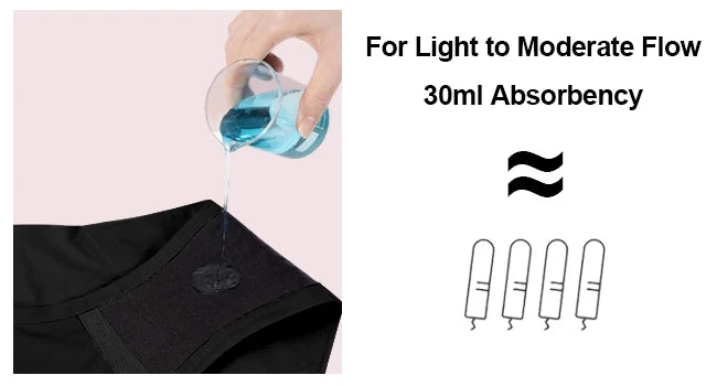 3pcs Period Panties - Seamless, Leakproof Underwear for Heavy Flow with Elegant Wooden Gift Packaging, Great Gift for Women