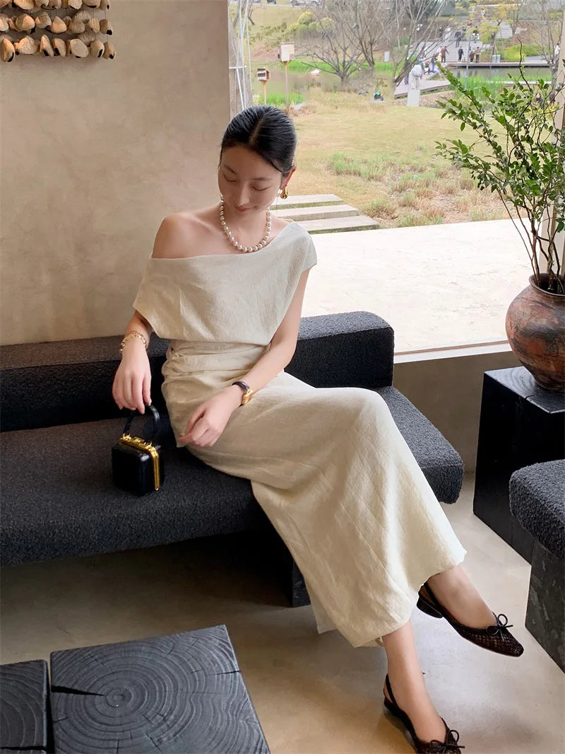 Woven Bow Back Strap Design Sandals Women's Summer New Square Head Shallow Mouth Single Shoe Comfortable Elegant Cool Pumps