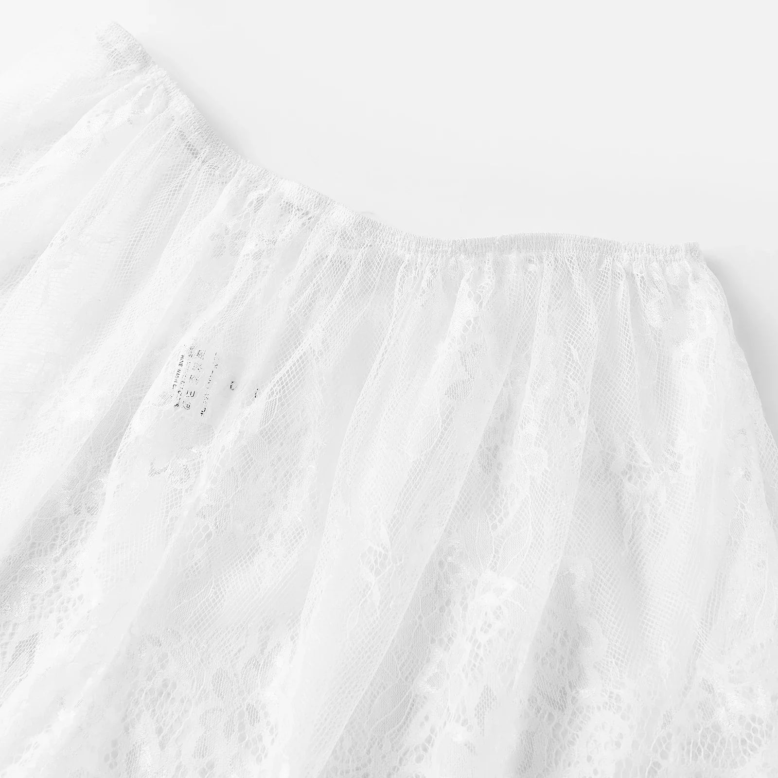 Women's Loose Fit Lace Shorts Summer Elastic Waist Wide Leg Shorts Lounge Beach Sexy See through Short Bottoms Solid Color