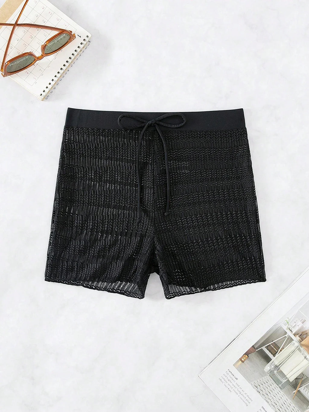2026 Crochet Swimsuit Pants Sporty Shorts Swimwear Women Solid Bathers Bathing Swimming Swim Suit Female Beachwear
